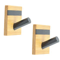 Hat Hook Hot Sale Bamboo Bag Heavy Duty Towel Adhesive Wall Hook
