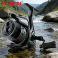 [Germany Stock] Rooblinos RF Left Hand Spinning Reel 5.2:1 Gear Ratio 5 Bearings 257g Aluminum Nylon Body Fake Bait River Lake