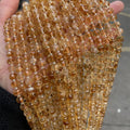 8*6mm Natural Gemstone Faceted Citrine Loose Beaded Faceted Citrine Stone Beaded for Jewelry Making