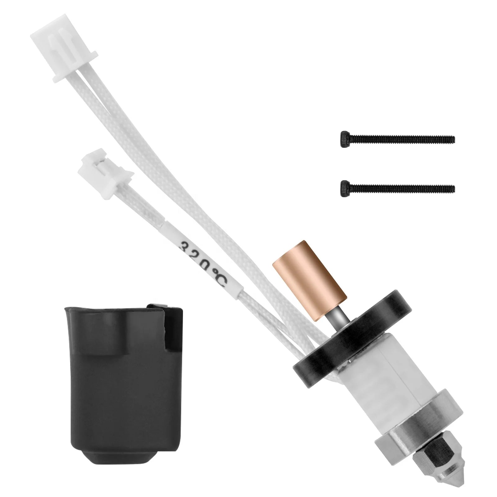 Ceramic Heater Copper Plating Heating Block 0.4mm Copper Plating Nozzle 3d Printer Parts Accessories Hotend Kit for K1/K1 Max