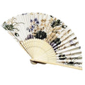[I AM YOUR FANS ]Satin Elegant Quality Silk Folding Fan Bamboo Custom Japanese Bamboo Hand Fan