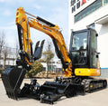 Custom Color Mini Crawler Excavator 3500kg With Good Running Condition Excavators Mini Digger Multifunctional Small Bagger