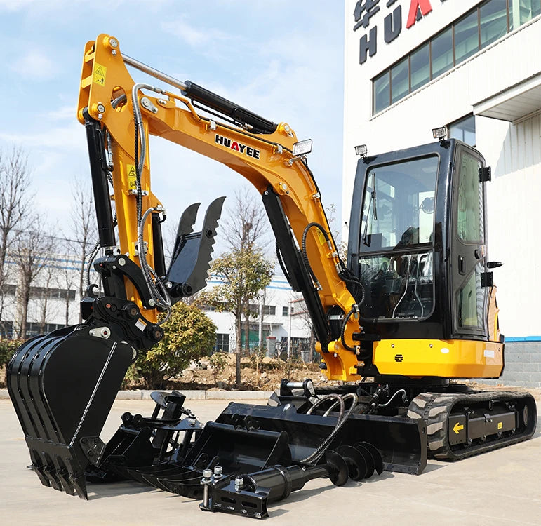 Custom Color Mini Crawler Excavator 3500kg With Good Running Condition Excavators Mini Digger Multifunctional Small Bagger