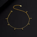 Dangle Beads 925 Silver Jewelry Anklets for Women