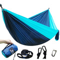 Double Person Camping Portable Hammock with Tree Straps for Hiking Camping Travel Backyard Beach Backpacking and Survival