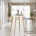 Industrial Style One-Piece Metal Bar Stools-Stackable Space-Saving Commercial Use for Hotel Dining Basement Home Bar Essentials