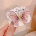 IVANHOE New Chinese Spring Fashion Dynamic Butterfly Pearl Hair Clip Girl Accessories Forest Series Cute Hair Accessories