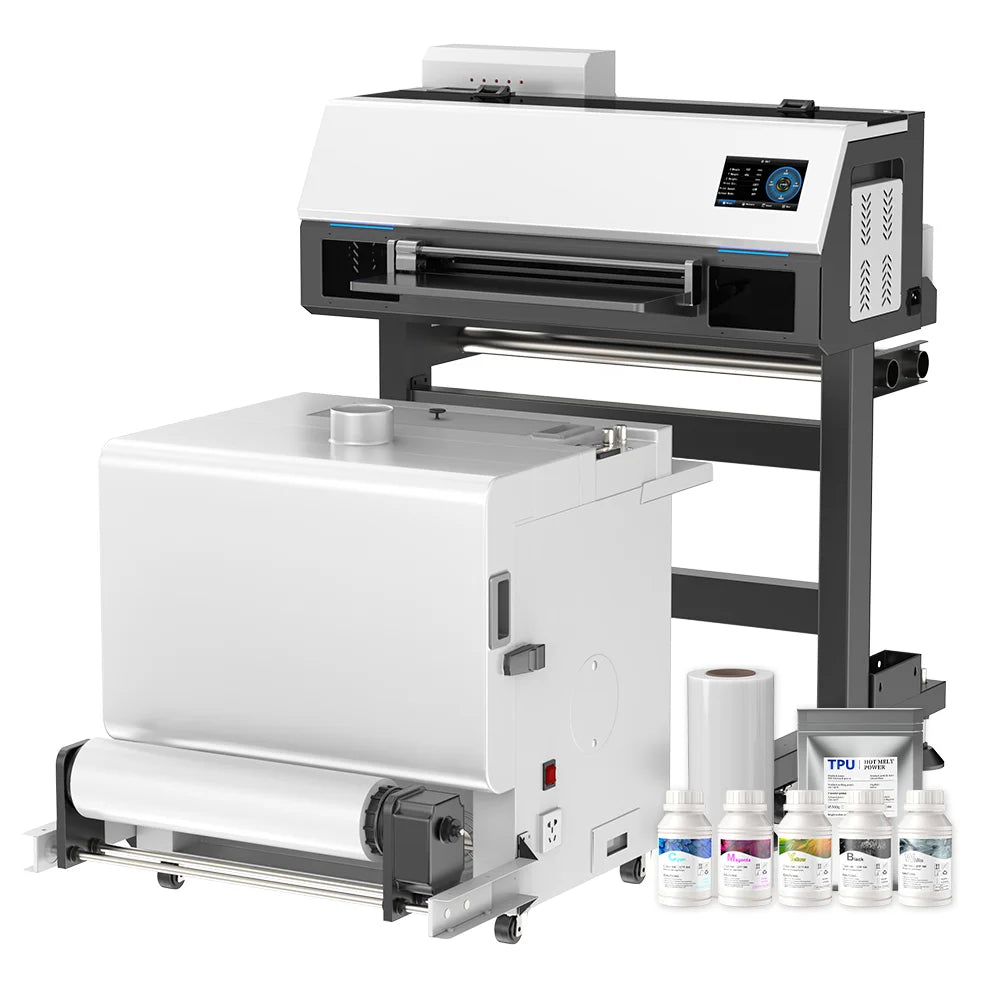 EU Stock A3 DTF Printer with Auto Cleaning 33CM Roll Film DTF Printing Machine XP600 Heat Transfer Custom Apparel Printer