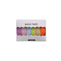 Macaron Basic Colors Decorative Adhesive Paper Colorful Printing Masking Solid Washi Tapes