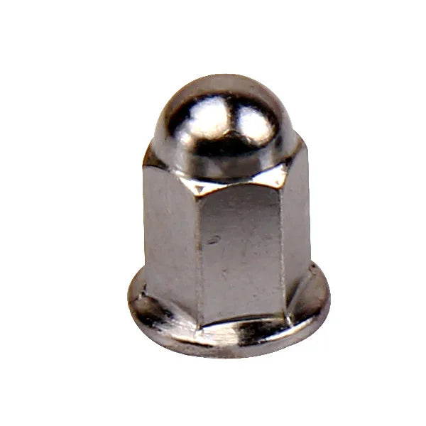 M6 M8 Carbon Steel Flat Cap Nuts Factory Wholesale Long Hex Flange Dome Cap Nuts