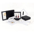 Clear PE Film Suspension Holder Acrylic 3D Floating Frame Jewelry Display Case Box Packaging With Sliding Sleeve Schmuckkastchen