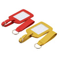 Wholesale Corporate Gift Set Luxury Promotional Custom Travel Portable PU Leather Luggage Tag and Keychain Set
