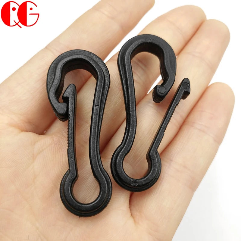 Plastic Snap Clip Hook Camping Carabiner Buckle Multifunction Snap Hook for Lights Hanging  Outdoor Tent Accessories
