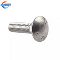 DIN603 High Strength Carbon Steel Carriage Bolt ISO Standard M10 Thread Plain Finish Square Bolt and Nuts Fasteners Manufacturer