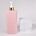 Luxury Biodegradable 500ml HDPE Plastic Bottle with Lotion Pump for Shampoo Shower Gel Face Cream