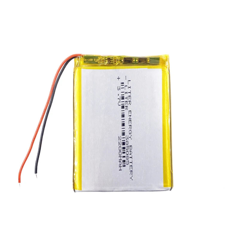 Custom 385085 3.7v 2200mah Rechargeable Li-po Lithium Polymer Battery for Interphone Mobile Phone