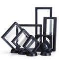 In Stock Plastic Display Jewelry Box Suspension Gift Box Transparent Strong PE Film 3D Floating Box for Necklace Jewelry
