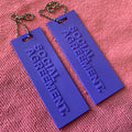 Pretty Purple Color 3D Raised logo Silicone Rubber Hang Tag Labelgood Effect Hoodies PVC Rubber Swing Tag