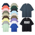 Custom Men's Oversize Vintage T-Shirt 100% Cotton Digital Printing Logo Print Plus Size Knitted Fabric