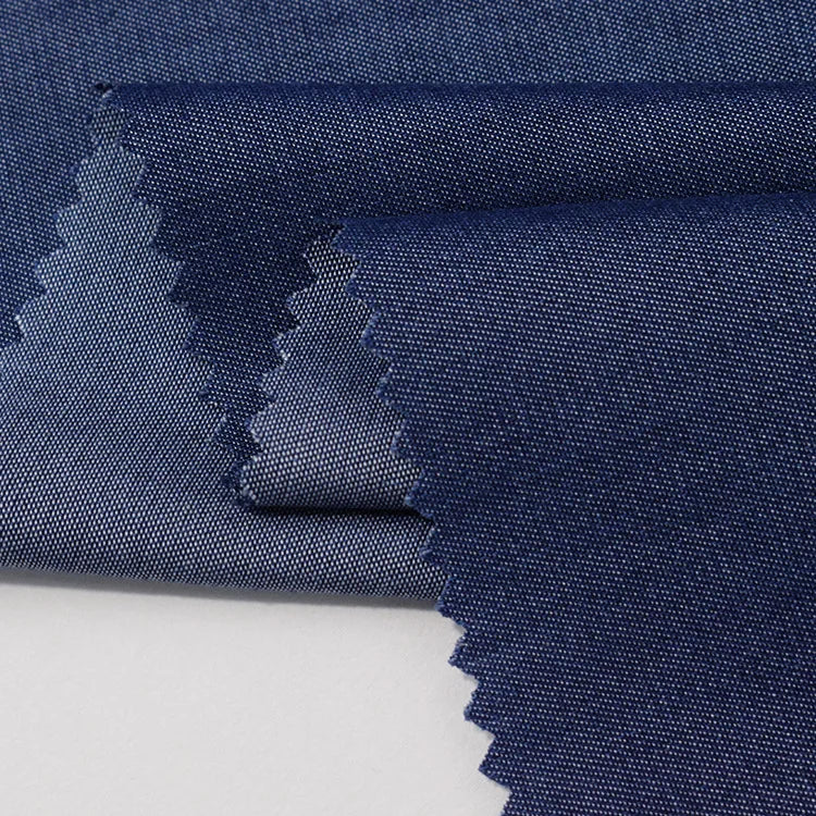 Factory Price 4.6oz Washed for Tencel Denim Fabric 30S Yarn Dyed for Jeans Plain Style Woven Fabric for Shoes