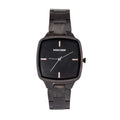 2020 Unisex Luxury Quartz Square Watch for Custom Logo OEM Ebony Wooden Magnet 3BAR Water Resistant Cheap Wholesale Men