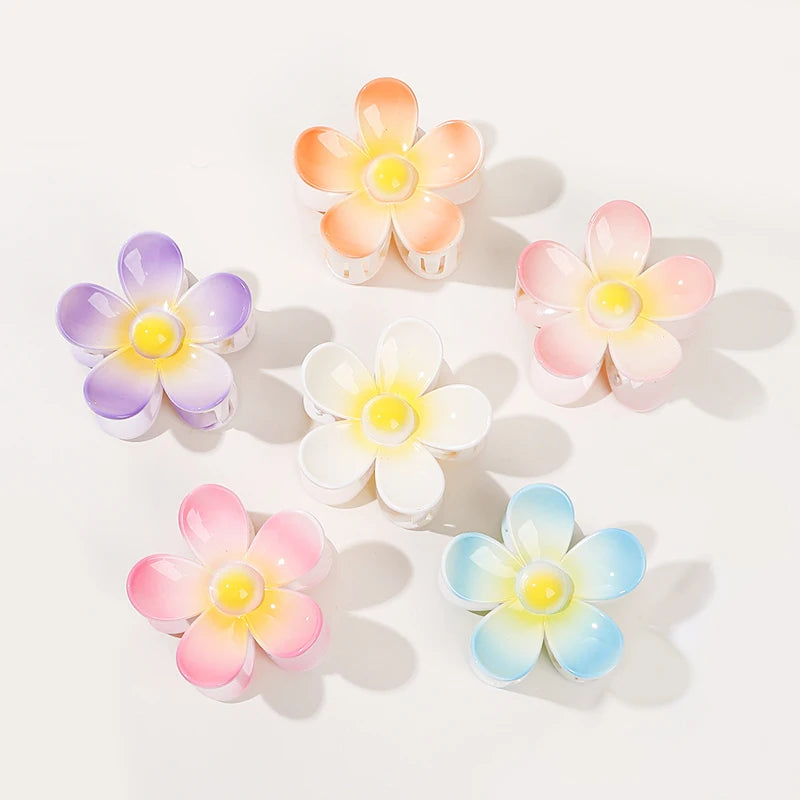 Hot Sale Girl Hair Clip Bath Plate Women Hair Accessories ABS Flower Shark Hair Claw