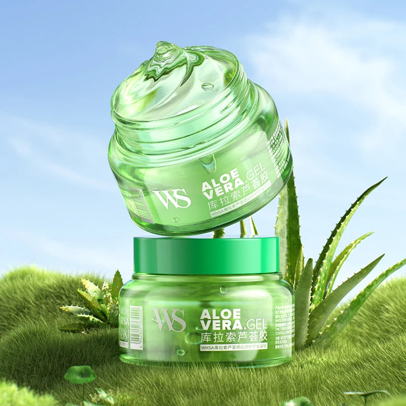 Wholesale ODM/OEM Whsa 99% Pure Natural Gel Aloe Vera Organic Moisturizing Soothing After Sun Aloe Vera Gel for Face