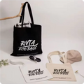 Custom Eco Bags Large Capacity Simple Cotton Canvas Shopping Tote Bag Folding Style for Daily Use Custom Logo Gift Travel