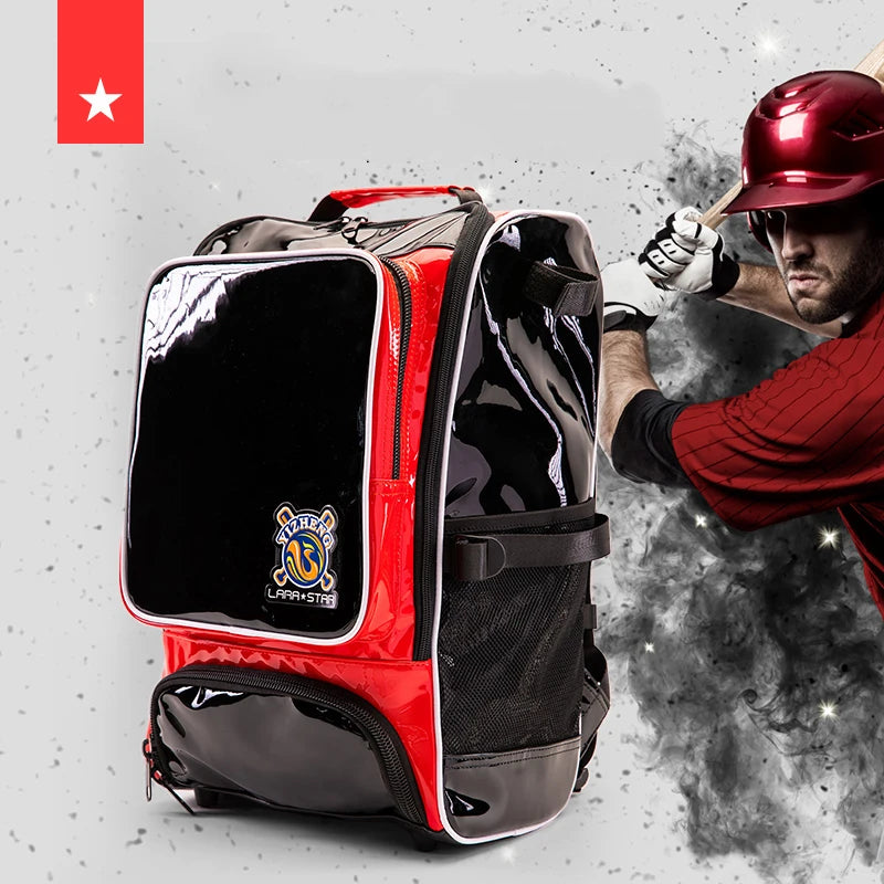 LS0036 Custom Logo PU Sports Baseball & Fitness Gym Bag for Men and Women MegaBDM
