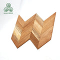 MUMU RTS Product Teak Wooden Mosaic Wall Cladding Panel Decorative Interior Wood Wall Panels