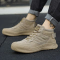 ZG 8831-5 Khaki Genuine Leather Pigskin Unisex Steel Toe Electrical Insulation Work Boots Kavlar Midsole Rubber Outsole