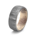 Wholesale Silver Forest Pattern Tungsten Wedding Ring with Deer Antler Inlay for Engagement Anniversary Parties for Hunting