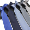 Stylish Men's Stripe Necktie Red Navy Blue Green Twill Party Formal Business Wedding Trendy Neck Ties 3.15'' (8cm)