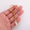 Factory Stainless Steel Palestine Country Flag Charm Key Chain Key Ring 18K Gold Plated Stainless Steel Map Pendant Key Chain