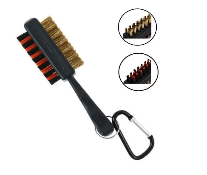 Double Side Metal and Nylon Golf Club Ball and Shoe Cleaning Brush