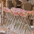 Wholesale Nice Unique Clear Customizable Size Christmas Wedding Centerpieces Set 3 Glass Cylinder Vase for Rose Flowers
