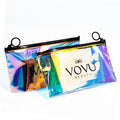 Factory Hot Sale Laser PVC Zipper Bag Zip Seal Ziplock Plastic Packaging Bags for Clothing With Custom Logo