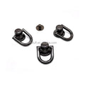 Factory Manufacture Gun Black 10mm D Ring Rivet Metal Chicago Screw Rivet Screw Back Rivet