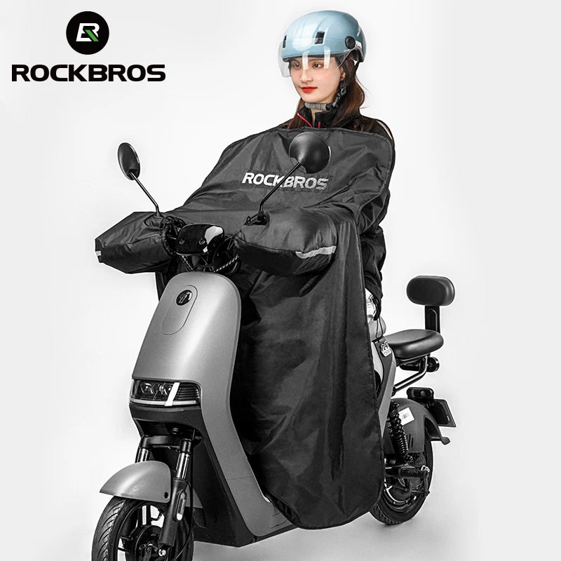 Winter Motorcycle Scooter Windproof Quilt Polyester Electric Bike Windshield Cold Proof Riding Equipment