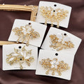 Fashion Women 6CM Spring Hair Clip White Opal Butterfly Ponytail Hairclip Crystal Tassel Alloy Hairpin for Girls