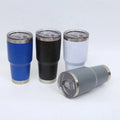 Double Wall Powder Coated Travel Mug Thermal Cup Stainless Steel Vacuum Insulated Water Coffee Tumbler 30oz Tumbler with Lid