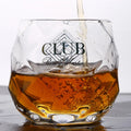 Wholesale Hot Sale Octagonal Diamond Custom Logo Whiskey Glass Cup