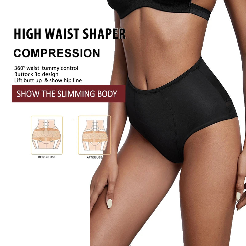 Ladymate OEM/ODM Levantador De Gluteos Shaper Panty Butt Lifter Shapewear Belly Control High Waist Panty Tummy Control Panties