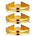 Hot Selling Space Aluminum No Drilling Gold Bathroom Accessory Sets Soap Shower Basket Shower Caddy Holder