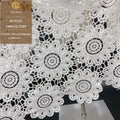 Manufacturers Wholesale Milk Silk Embroidery Lace Fabric Embroidery Flower Clothing Fabric Fashion Lace Fabric