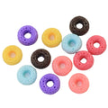 100Pcs Cute Mini Candy Donut Doll Food Pretend Play Dollhouse Accessories Miniature Home Craft Decor Cake Kids Kitchen Toys 15mm