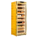 Premium Luxury Large Capacity Wooden Spanish Cedar Lacquer Electrical Cigar Humidor Humidification Temperature Control Fridge