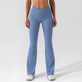 New Fashion Hip Lift Yoga Leggings Pants Custom logo Women v High Waist Flare Leggings