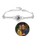 Shangjie OEM Valentine Days Gifts Custom Bracelet Projection Photo Charm With Picture Inside Custom Bracelet