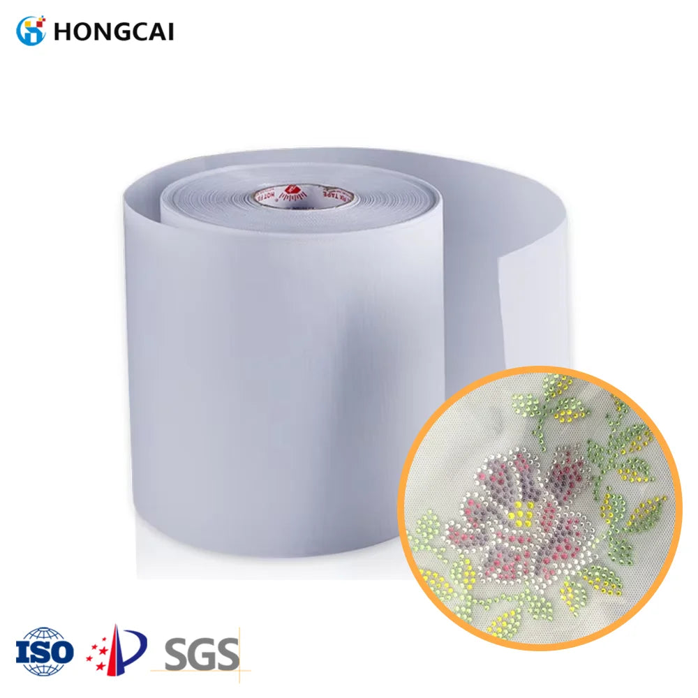Bulk Heat Resistant Hotfix Tape Roll for Industrial  Acrylic Rhinestone Pattern Transfer Sheet